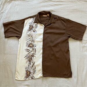 Bobby Chan Floral Silk Cochecho Country Club Hawaiian Shirt